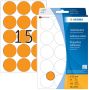 Herma Multipurpose etiketten Ã 32 mm rond fluor oranje permanent hechtend om met d - Thumbnail 1