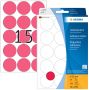 Herma Multipurpose etiketten Ã 32 mm rond fluor rood permanent hechtend om met de - Thumbnail 1