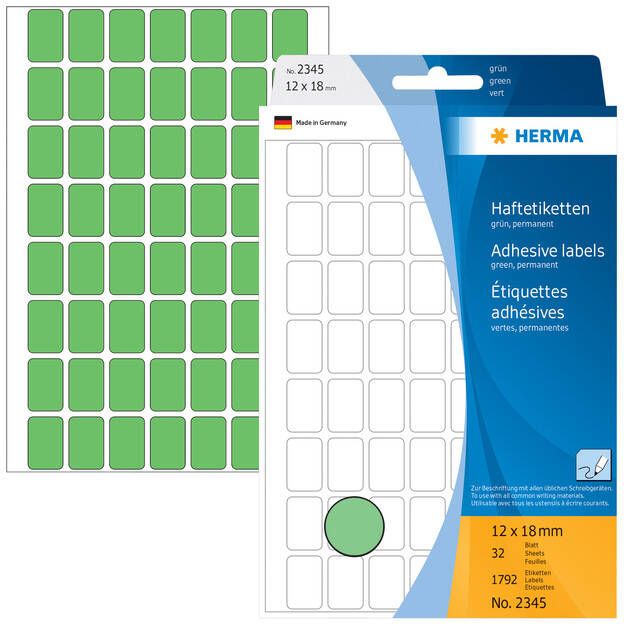 Herma Multipurpose-etiketten 12 x 18 mm groen permanent hechtend om met de hand te - Foto 3