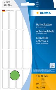 Herma Multipurpose-etiketten 13 x 40 mm groen permanent hechtend om met de hand te