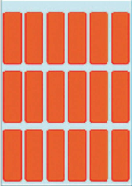 Herma Multipurpose-etiketten 12 x 34 mm rood permanent hechtend om met de hand te