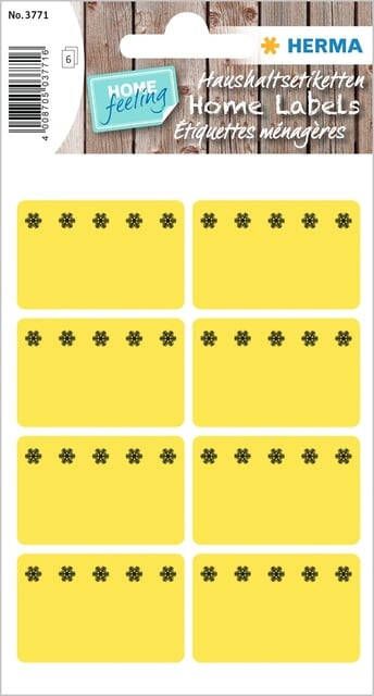 Herma Diepvries etiketten 26x40 mm geel Ijskristal 48 st. - Foto 2