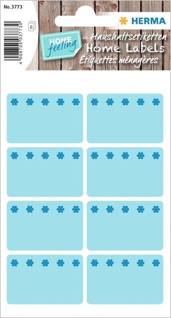 Herma Diepvries etiketten 26x40 mm blauw Ijskristal 48 st.
