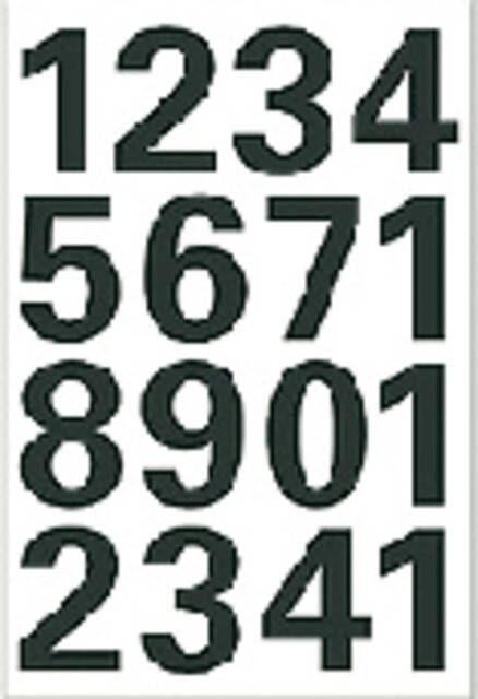HERMA Etiket 4168 25mm getallen 0-9 zwart