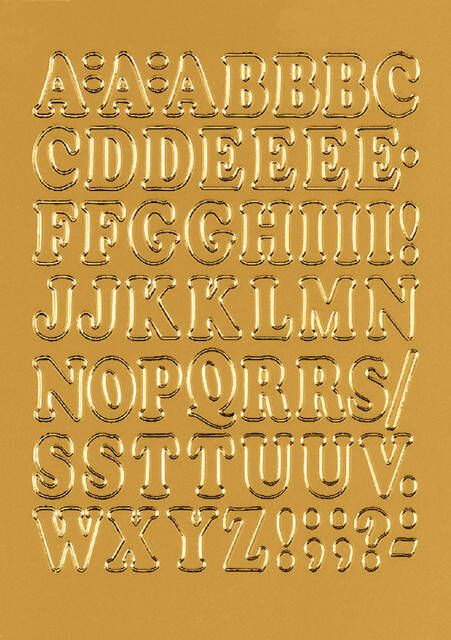 HERMA Etiket 4183 12mm letters A-Z goudfolie 50stuks