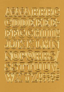 HERMA Etiket 4183 12mm letters A-Z goudfolie 50stuks