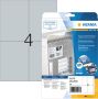 HERMA Etiket 4216 105x148mm weerbestendig zilver 100stuks - Thumbnail 2