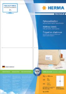 HERMA Etiket 4250 99.1x139mm premium wit 400stuks