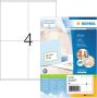 Herma PREMIUM etiketten A4 105 x 144 mm wit permanent hechtend - Thumbnail 2