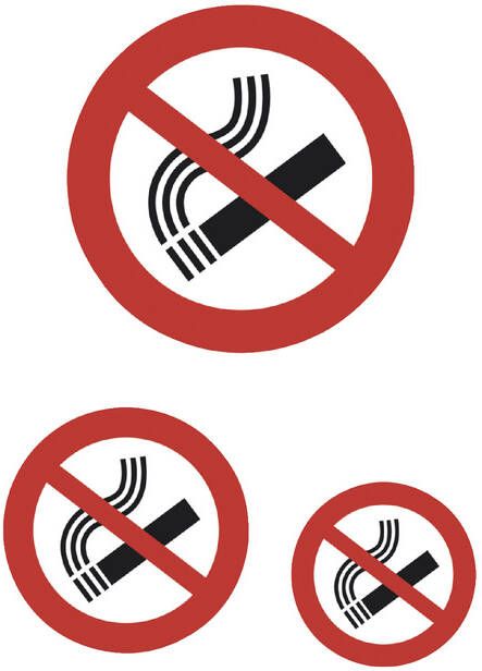 Herma Waarschuwings etiketten "Niet roken" watervast 3 st.