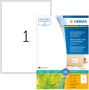 Herma Etiket recycling 10736 199.6x289.1mm 80stuks wit - Thumbnail 3