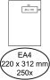 Hermes Envelop akte EA4 220x312mm venster rechts 4x11cm zelfklevend wit doos Ã  250 stuks - Thumbnail 2