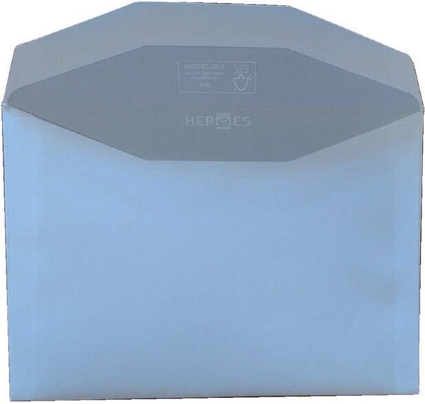 Hermes Envelop bank C6 114x162mm gegomd wit doos Ã  500 stuks