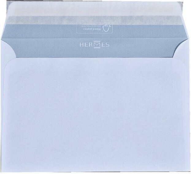 Hermes Envelop bank C6 114x162mm zelfklevend met strip wit - Foto 1