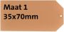 HF2 Label karton nr1 200gr 35x70mm chamois 1000stuks - Thumbnail 3