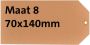 HF2 Label karton nr8 200gr 70x140mm chamois 1000stuks - Thumbnail 2