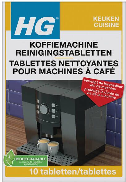 Dutchglobe Reinigingstabletten HG voor koffiemachine 10 stuks