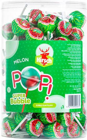 Hirsch Lolly super bubble melon 100x17 gram