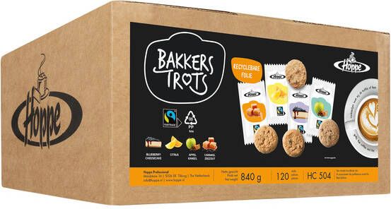 Hoppe Koekjes Bakkers Trots fairtrade koekjesmix 120 stuks