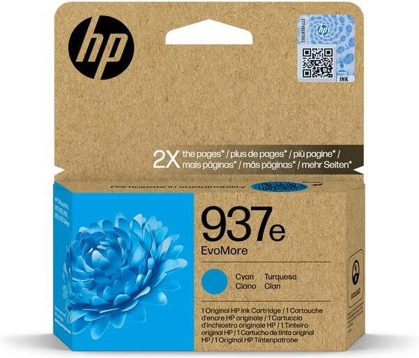 HP Inktcartridge 4S6W6NE 937E Evomore blauw