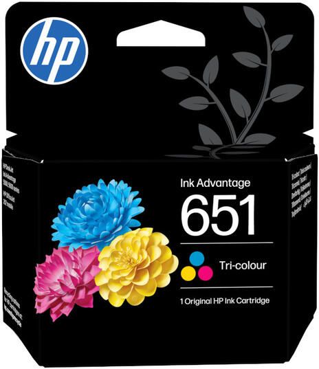 HP 651 Tri-color Original Ink Advantage Cartridge (C2P11AE)