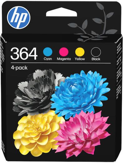 HP Inktcartridge N9J73AE 364 zwart + 3 kleuren