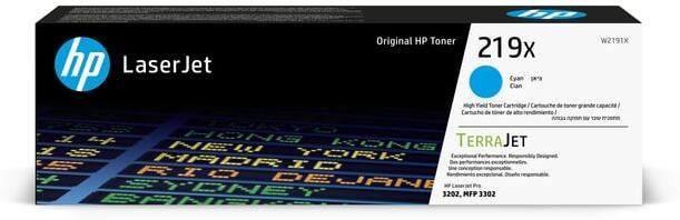HP Tonercartridge W2191X 219X blauw