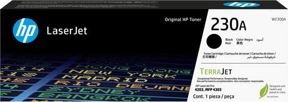 HP Tonercartridge W2300A 230A zwart