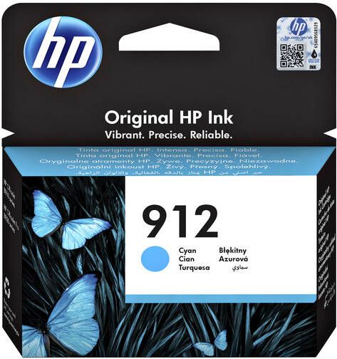 HP 912 originele cyaan inktcartridge (3YL77AE) - Foto 2
