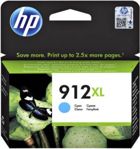 HP 912XL originele high-capacity cyaan inktcartridge (3YL81AE)