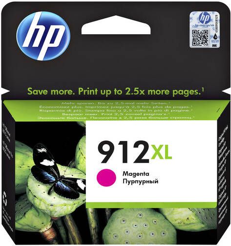 HP 912XL originele high-capacity magenta inktcartridge (3YL82AE) - Foto 2
