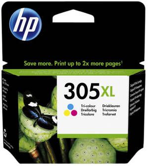 HP 305XL originele high-capacity drie-kleuren inktcartridge (3YM63AE)