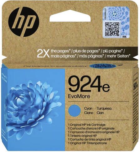 HP Inktcartridge 4K0U7NE 924E Evomore blauw