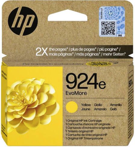 HP Inktcartridge 4K0U9NE 924E Evomore geel