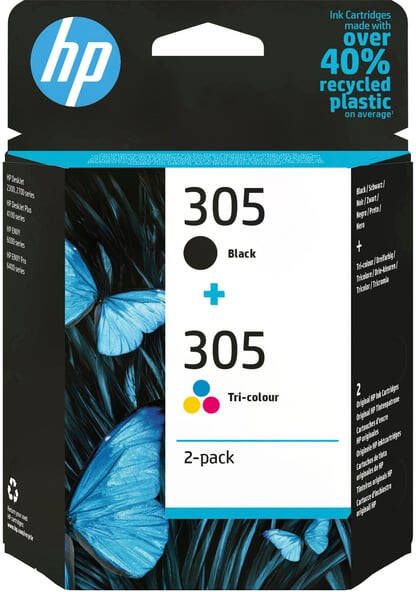 HP Inktcartridge 6ZD17AE 305 zwart + 3 kleuren