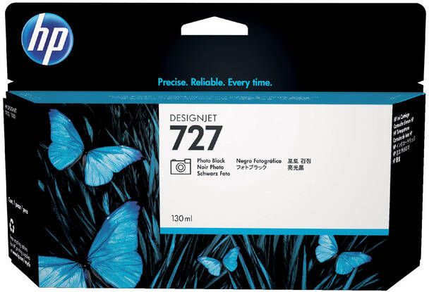 HP Inktcartridge B3P23A 727 130ml foto zwart