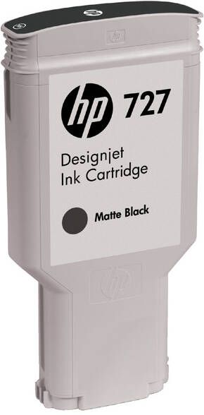 HP Inktcartridge C1Q12A 727 mat zwart EHC