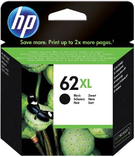 HP Inktcartridge C2P05AE 62XL zwart HC