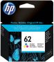 HP 62 originele drie-kleuren inktcartridge (C2P06AE) - Thumbnail 2