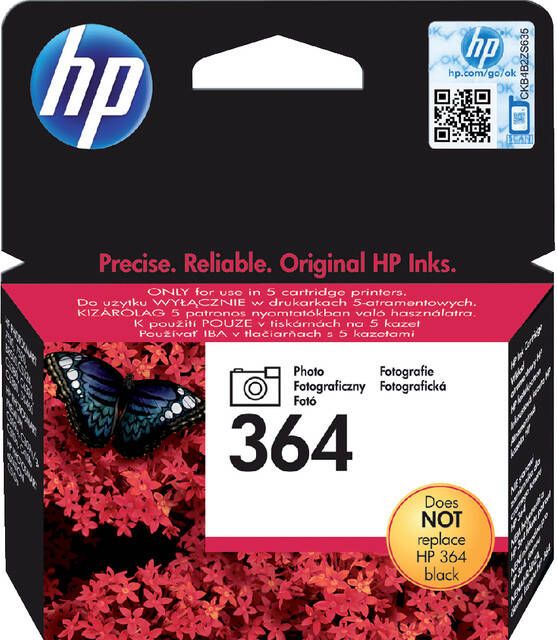 HP Inktcartridge CB317EE 364 foto zwart