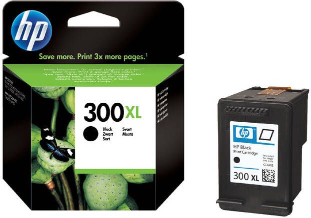HP Inktcartridge CC641EE 300XL zwart HC