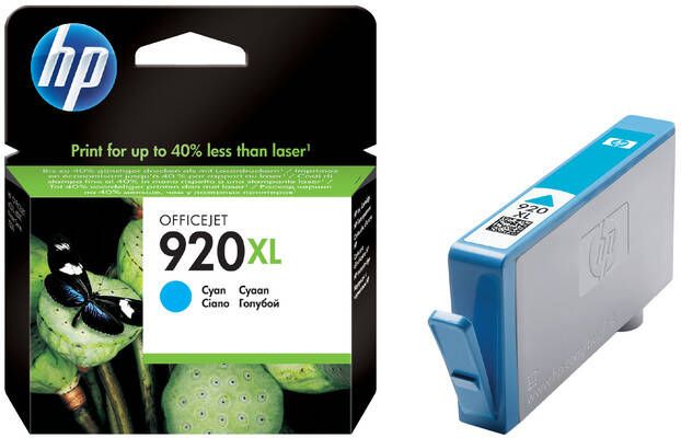 HP Inktcartridge CD972AE 920XL blauw HC