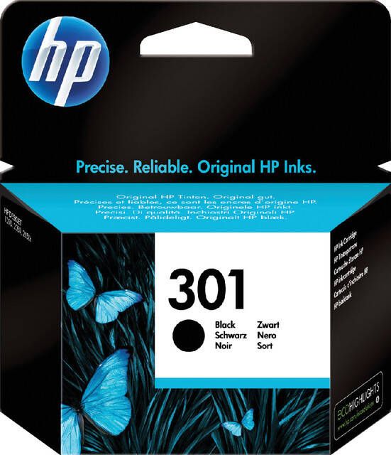 HP Inktcartridge CH561EE 301 zwart