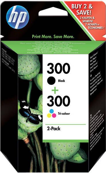 HP Inktcartridge CN637EE 300 zwart + kleur