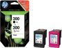 HP 300 originele zwarte drie-kleuren inktcartridges 2-pack (CN637EE) - Thumbnail 1