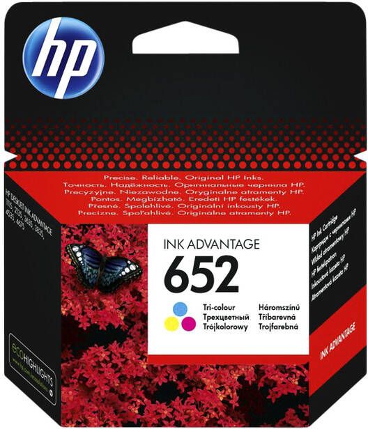HP Inktcartridge F6V24AE 652 kleur