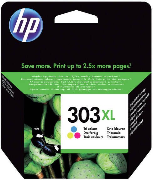 HP Inktcartridge T6N03AE 303XL kleur HC