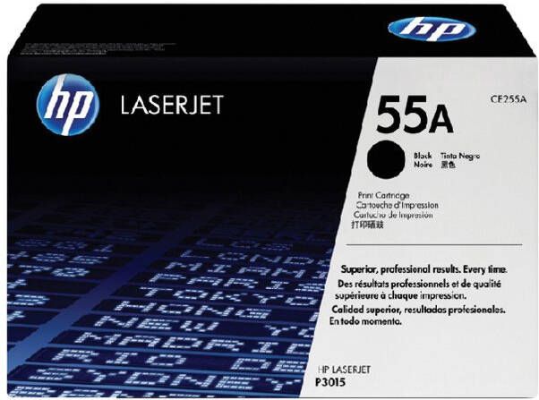 HP 55A originele zwarte LaserJet tonercartridge (CE255A)