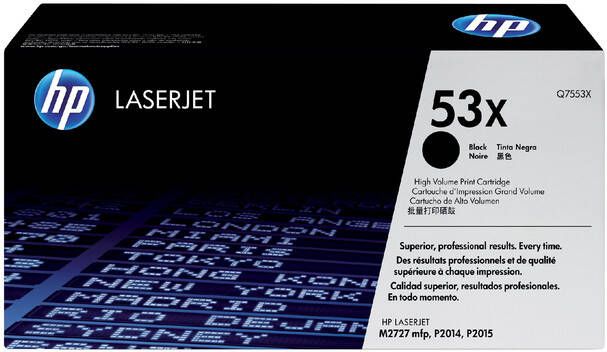 HP 53X originele high-capacity zwarte LaserJet tonercartridge (Q7553X)