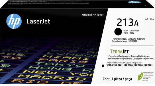 HP Tonercartridge W2130A 213A zwart